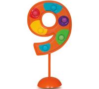 Unique Party - 37039 - Décoration à Gâteau Clignotante Numéro 9