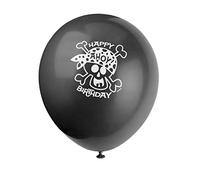 Unique Party - 40505 - Paquet de 8 Ballons d'Anniversaire - Fête de Pirates en Latex - de 30 cm