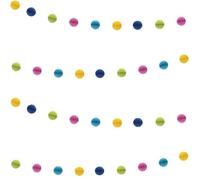 Unique Party 49612 - Guirlande de Boules Alvéolées de Couleurs Vives (2.1 m)