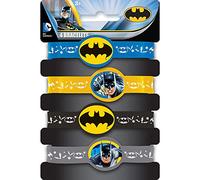 Unique Party 49931 - Sac de remplissage de sac de soirée en silicone Batman, Paquet de 4