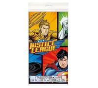 Unique Party 49963 - Nappe en Plastique - 2,13 x 1,37 m - Fête à thème Justice League