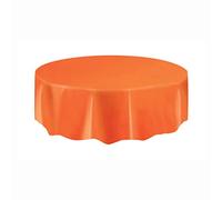 Unique Party - 50026 - Nappe Ronde en Plastique - 2,13 m - Orange