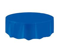 Unique Party - 50030 - Nappe Ronde en Plastique - 2,13 m - Bleu Roi