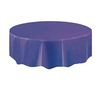Unique Party - 50032 - Nappe Ronde en Plastique - 2,13 m - Violet Intense
