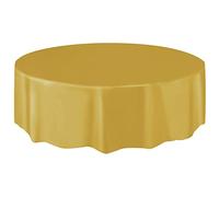 Unique Party - 50035 - Nappe Ronde en Plastique - 2,13 m - Or