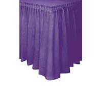 Unique Party - 50055 - Jupe de Table en Plastique - 4,2 m - Violet Intense