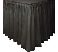 Unique Party - 50062 - Jupe de Table en Plastique - 4,2 m - Noir, 29" x 168"