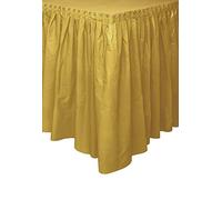 Unique Jupe de table 50064 en plastique autocollante 426 x 73 cm Or
