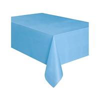 Unique Party 50393 - Nappe en Plastique Bleue de Bébé 2,74 m x 1,37 m