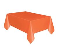 Nappe Orange Plastique Rectangulaire 135 x 270 cm