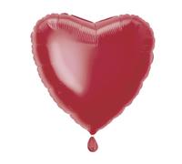 Ballon aluminium coeur rouge taille