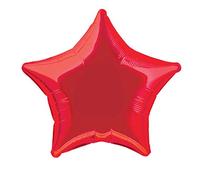 Unique Party - 53323 - Ballon à l'Hélium - Étoile - 50 cm - Rouge