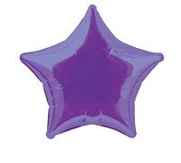 Unique Party - 53326 - Ballon à l'Hélium - Étoile - 50 cm - Violet Foncé
