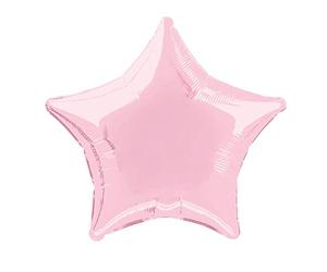 Unique Party - 53329 - Ballon à l'Hélium - Étoile - 50 cm - Rose Pastel