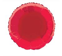 Unique Party - 53333 - Ballon à l'Hélium - Rond - 45 cm - Rouge