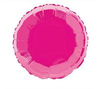 Unique Party - 53337 - Ballon à l'Hélium - Rond - 45 cm - Rose Vif