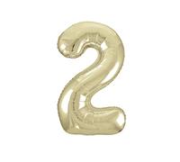 Unique Party – Ballon géant Numéro 2 – 86 cm – Or