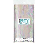 Unique Party 53933 - Nappe en Plastique - 2,13 x 1,27 m - Couleur Irisée