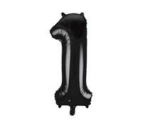 Unique Party – Ballon géant 55861 – Numéro 1 – 86 cm – Noir