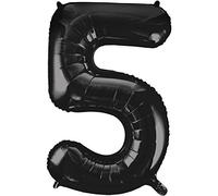 Unique Party - 55865 - Ballon Géant - Numéro 5, 86 cm, Noir