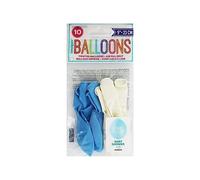 Unique Party 56072 - Ballons de Baudruche - 23 cm - Baby Shower - Paquet de 10 - Bleu