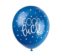 Unique Party 56108 - Ballons de Baudruche Nacré - 30 cm - Good Luck - Assortiment de 5