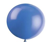 Unique Party - 56723 - Paquet de 6 Ballons Géants - Latex - 90 cm - Bleu Nuit