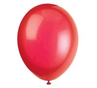 Unique Party - 56840 - Paquet de 50 Ballons - Latex - 30 cm - Rouge Écarlate