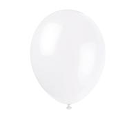 Unique Party - 56842 - Paquet de 50 Ballons - Latex - 30 cm - Blanc Lin
