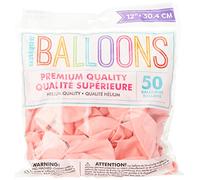 Unique Party - 56849 - Paquet de 50 Ballons - Latex - 30 cm - Rose Poudré