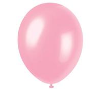 Unique Party - 56875 - Paquet de 50 Ballons Nacrés en Latex - 30 cm - Rose Cristal