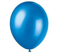 Unique Party - 56882 - Paquet de 50 Ballons Nacrés en Latex - 30 cm - Bleu Cosmique