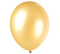 Unique Party - 56887 - Paquet de 50 Ballons Nacrés en Latex - 30 cm - Or
