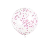 Haza Original ballons confettis 30 cm 6 pièces rose Roze