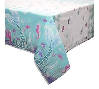 Unique Party 58323 - Nappe en Plastique - 2,13 m x 1,37 m - Fête à thème de Sirène