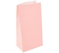 Unique Party - 59001 - Paquet de 12 Sacs Cadeaux - Papier - Rose Pastel