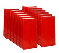 Unique Party - 59003 - Sacs Cadeaux - Papier Rouge Rubis - Paquet de 12