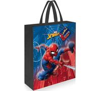 Unique Party 59239 - Grand Sac de Fête en Plastique - 33 cm x 28 cm - Fête à thème Spiderman