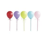 Unique - Mini décorations de gâteaux de ballon 61785 - Assortiment de 5