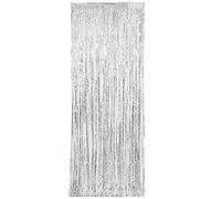 Unique Party 61928 - Rideau à Franges en Foil - Couleur Argent Métallique