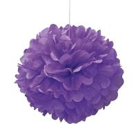 Unique Party 63199 40 cm Violet Fluo Papier de Soie Pom