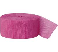 Unique Party - 6320 - Serpentin en Papier Crépon - 24 m - Rose Vif