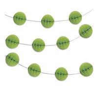 Unique Party 63374 - Guirlande de Boules Alvéolées Vert Citron (2.1 m)