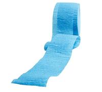 Guirlande en papier crepon Bleu clair bleu