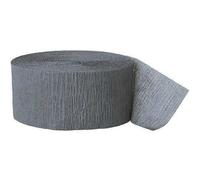 Unique Party - 6373 - Serpentin en Papier Crépon - 24 m - Grise