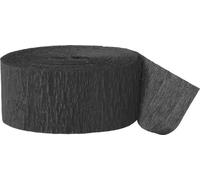 Unique Party - 6375 - Serpentin en Papier Crépon - 24 m - Noir