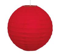 Unique Party 64255 - Boule Alvéolé en Papier de Soie Rouge (20 cm)