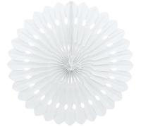Unique Party 64267 - Rosace en Papier de Soie Blanche (40 cm)
