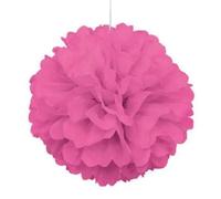 Unique Party 64272 - Pompon de Décoration en Papier de Soie Rose Vif (40 cm)