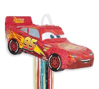 Unique Party 65981 - Disney Cars Lightning McQueen Pinata, avec Ficelle a Tirer
